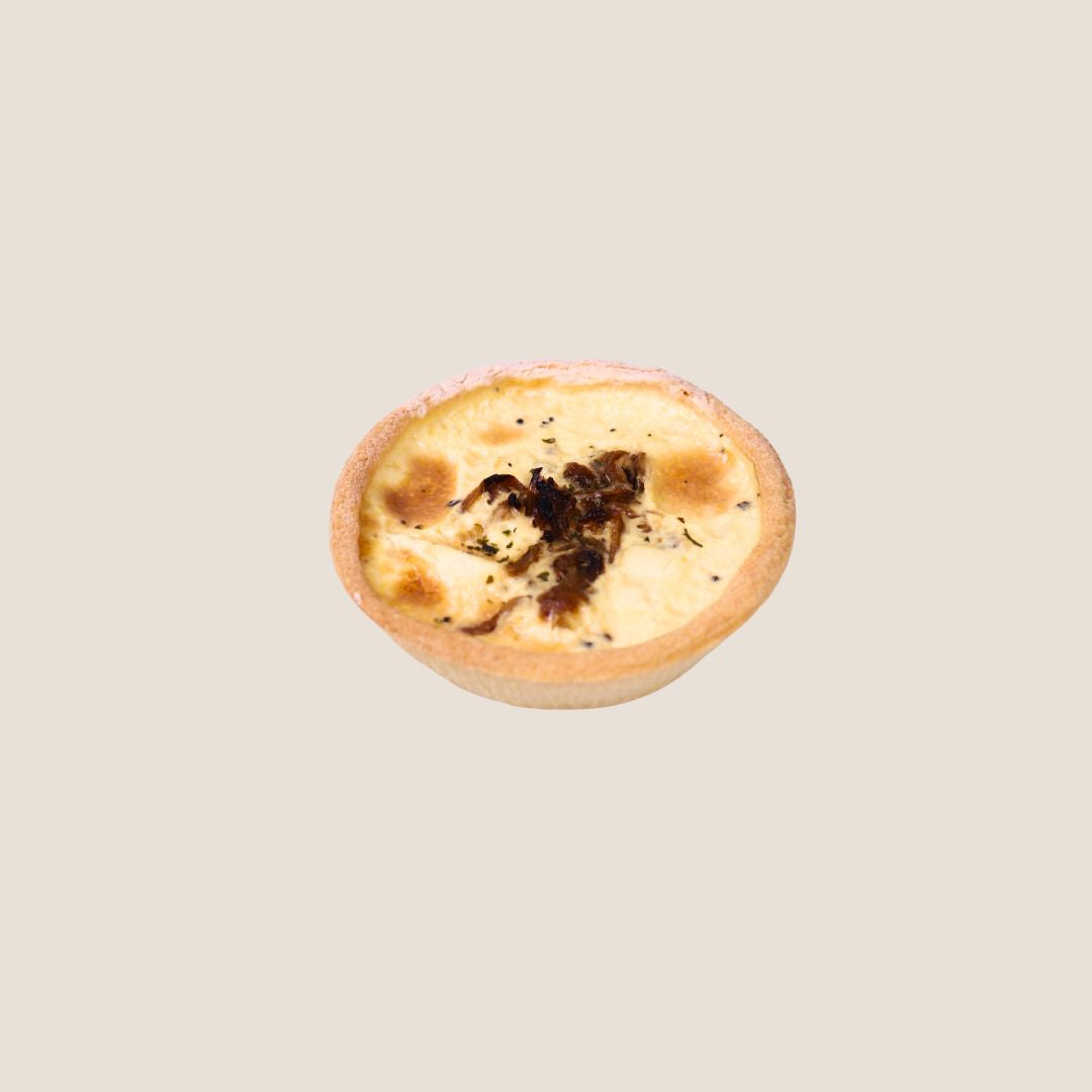 Caramelized Onion, Ham & Cream Cheese Quiche
